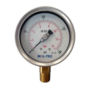Manómetro tipo bayoneta inox-bronce 215CL - MOL-TEC